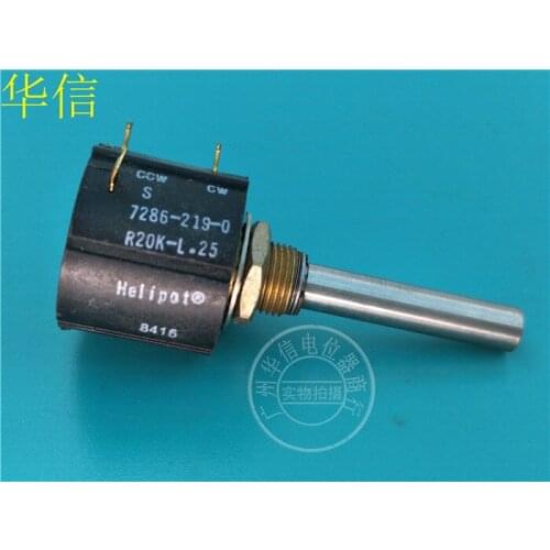 Original new 100% import 7286-219-0 R20K-L.25 20K multi coil around the potentiometer axis length 38MM (SWITCH)