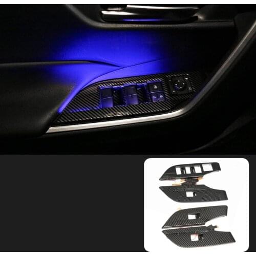 Fit for Toyota RAV4 XA50 2019 2020 2021 Car Accessories Interior Decoration LED Atmosphere Light Window Frames Plug & Play 1 Set