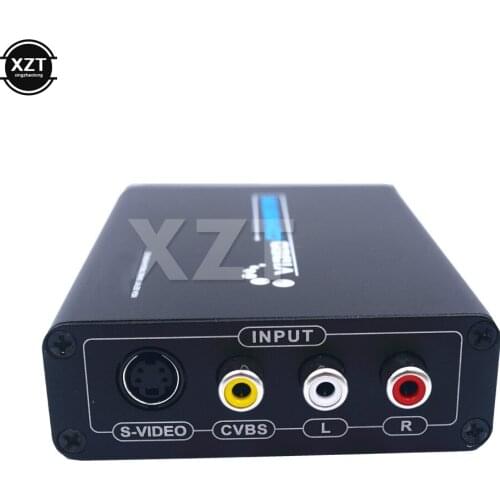 1PCS AV S-Video CVBS Converter Audio HDMI to S VIDEO+S S VIDEO Composite S VIDEO Switcher Adaptor Upscaler HD 3RCA for TV PC