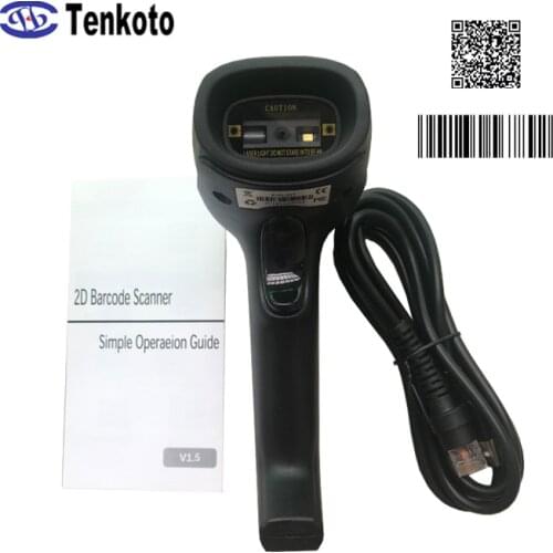 Handheld Wire 2D Barcode Scanner AND 1D/2D QR Bar Code Reader PDF417 for Windows Linux Code Scan