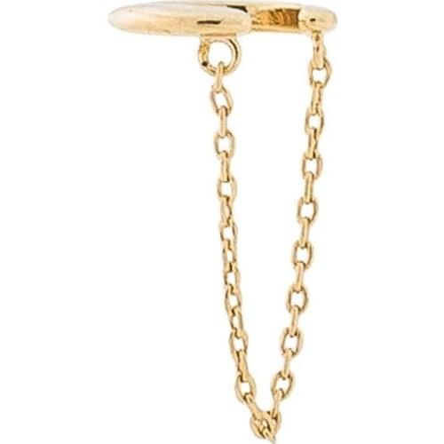 1 piece 925 sterling silver romantic tassel chain no pierconig clip on earring cuff earrings