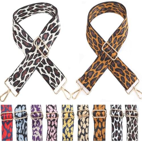 Leopard Bag Straps Women Handbag Belt Shoulder Crossbody Messenger Bag Wide Strap Serpentine Bag Strap Adjustable Belt For Bags