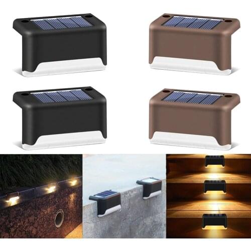 Solar Stairs Light LED Garden Light Solar Fence Lamp Outdoor Solar Deck Lights Waterproof Wall Light Solar Landscape Lights