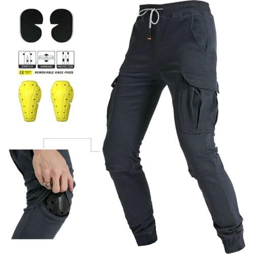 Outdoor Casual Multi-pocket Motorcycle Riding Mens Pants Black Pants Men Jeans Pants Cargo Pants