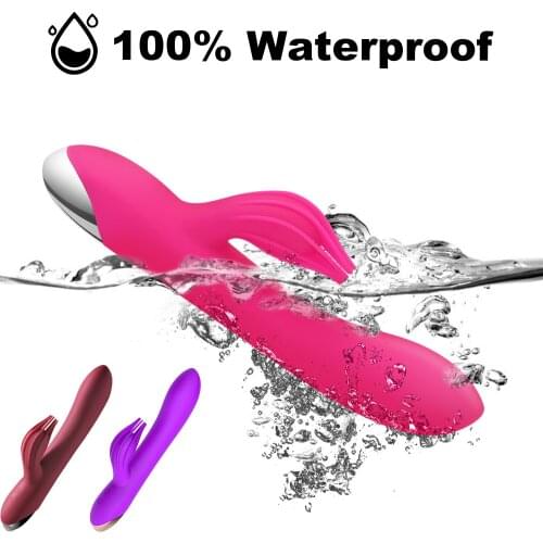 Rabbit Vibrator 10 Speed Powerful Vibrator G Pot USB Rechargeable Clitoris Stimulation Massage Adult Sex Toys For Women Dildo