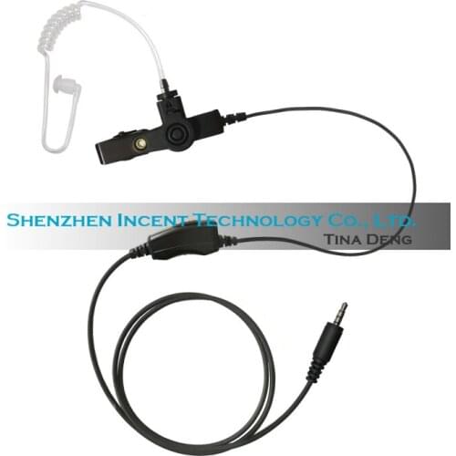 VOIONAIR 5pcs/lot Ear Tube Earphone Earpiece Headset Mic PTT for Kenwood PKT-23 Portable Radio