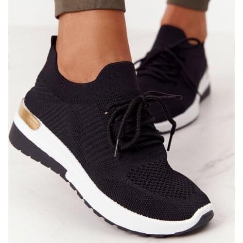 Women Sneakers 2021 New Mesh Breathable Ladies Vulcanized Shoes Outdoor Casual Sport Shoes Lace Up Comfy Walking Sneakers