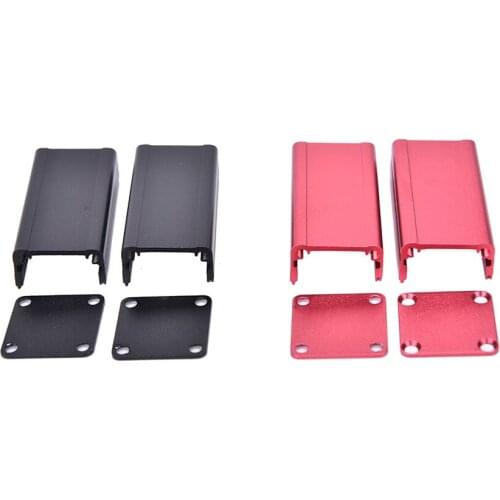 1Pcs Extruded Aluminum Box Black Red Enclosure Electronic Project Case For PCB 50x25x25mm 2 Colors