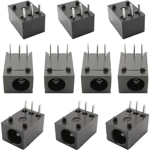 10Pcs DC-003 3.5x1.3mm DC Power Supply Socket 3 Pin Panel Mount Adapter 3.5*1.3mm 3 Pin DC Connector DC003