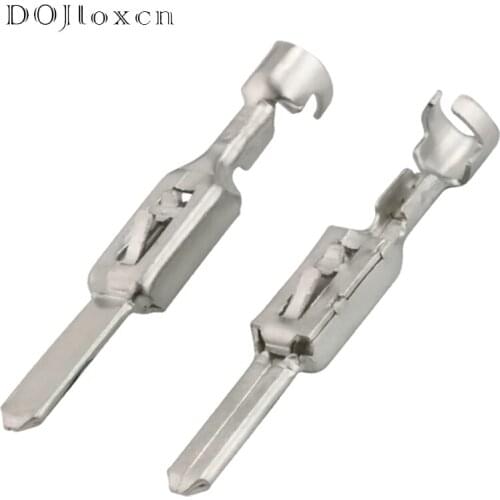 20 Pcs 2.8 MM Series Brass Tinned Automobile Wiring Terminal Male Connector Plug Socke Fuse Box DJ615C-2.8*0.8A G398