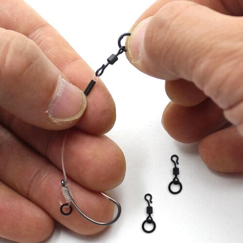 20PCS Carp Fishing QC Ring Swivel For Fishing Carp Rig Size 11 Fishing Accessories Carp Coarse Swivels For Fishing Equipment