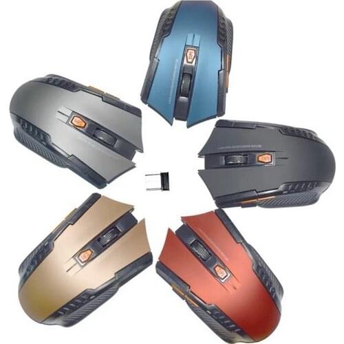50pcs 2.4GHz Wireless Optical Mouse Gamer New Game Wireless Mice with USB Receiver Mause for PC Gaming Laptops