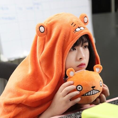 Anime Himouto! Umaru-chan miniOVA Hooded Cloak Umaru Chan Doma Umaru Cosplay Costume Flannels Cloaks Blanket Soft Cap Hoodie Gi
