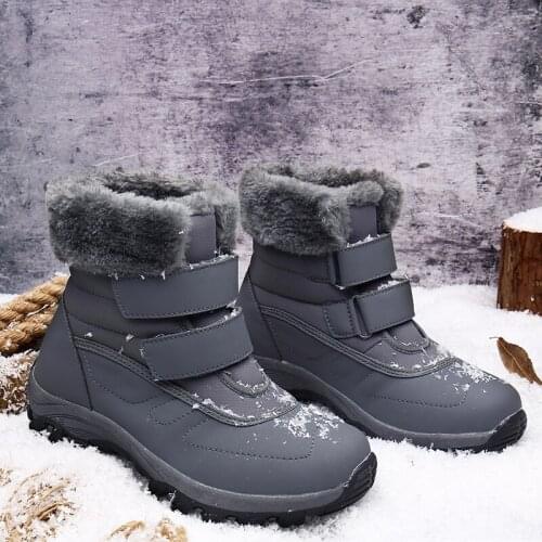Plus Velvet Comfortable Winter Tactical Boots Woman Outdoor Non-slip Climbing Shoes Mountain Hight Top Thick Bottom Hiking Shoes