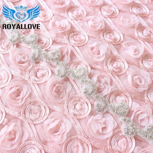 10 yards/lot Shine Cute Rhinestone Applique trimmings with Stunning Crystals for Dresses Garments Wedding sash DIY hair headband