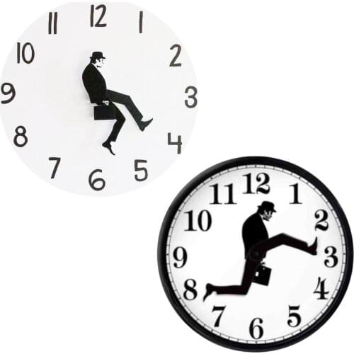 Clock Ministry of Silly Walks Clock Durable Timer No Ticking Or Humming Rugged Easy to Install for Home Study Office Decoration