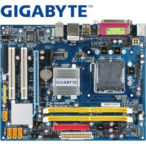 GIGABYTE GA-G31M-S2L Desktop Motherboard G31 Socket LGA 775 For Core 2 DDR2 4G Micro ATX Original Used G31M-S2L Mainboard