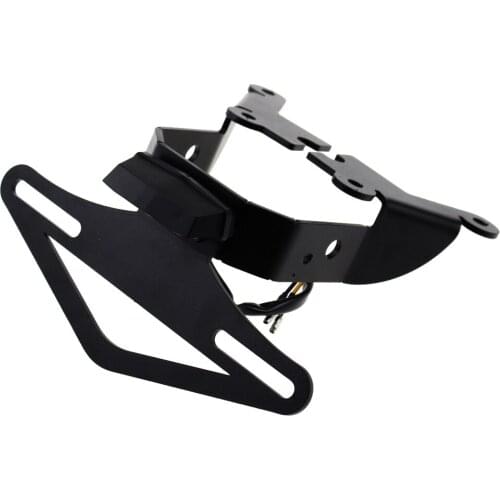 For SUZUKI SV650 2017-2019 SV650X License Plate Holder Motorcycle Fender Eliminator Rear Tail Tidy Registration Plate Kit Black