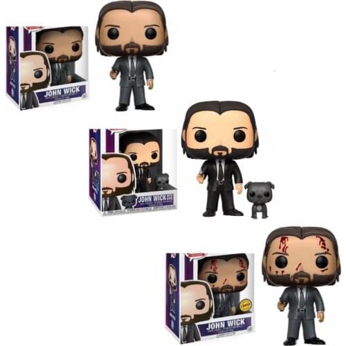 Funko pop JOHN WICK 387# Vinyl Action & Toy Figures Collectible Model Toy for Children 10cm with retail box Christmas Gifts toy