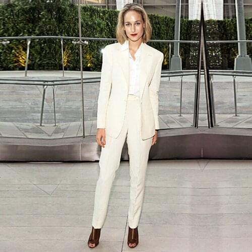 Elegant Pant Suits OL Formal Work Wear Womens Business Suits Blazer Female Trousers Suit One Button Ladies Office Uniform
