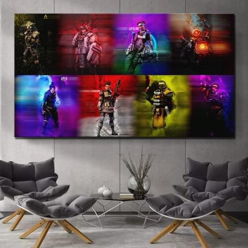 Home Decor Prints Painting Pictures 1 Set Apex Legends Characters Games Wall Art Modular Modern Canvas Poster Bedside Background