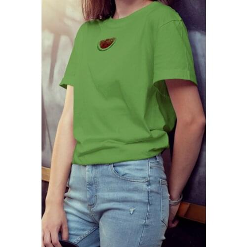 Unisex Short Sleeve Tshirt Casual T shirt Cotton Melon Fabric Women Spring Summer Fashion Top Tees for Woman Female and daily