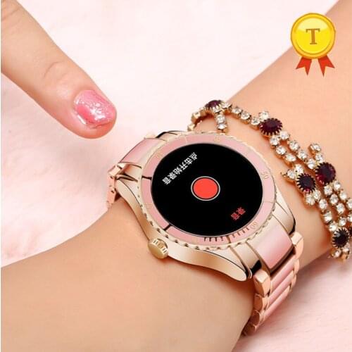 Best gift to girlfriend Women Smart Watch Bluetooth Call Watch Heart Rate blood pressure Monitor voice recording smart bracelet