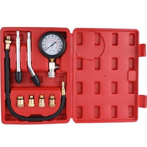 0-300psi Gasoline Engine Compression Tester Auto Petrol Gas Engine Cylinder Automobile Pressure Gauge Tester Automotive Test Kit