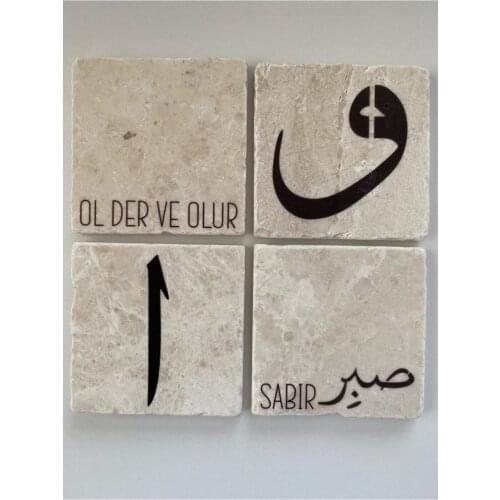 Marble Coaster 4'lü VAV ELİF