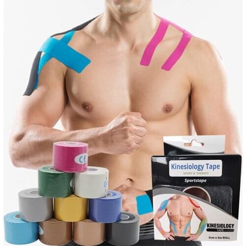 E Win Kinesiology Tape Athletic Recovery Elastic Tape Kneepad Muscle Pain Relief Knee Pads Support for Gym Fitness Bandage