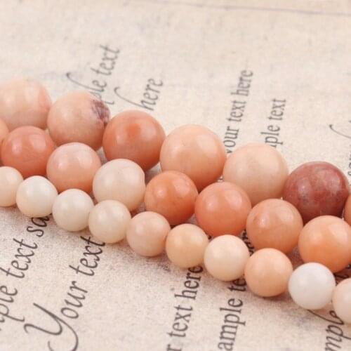 Natural Stone Pink Aventurine Beads Round Loose Beads For Jewelry Making DIY Charm Bracelet Necklace 15" Strand 4/6/8/10/12mm