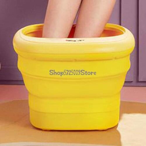 Portable Foldable Foot Bath, Electric Massage Foot Washing Bucket, Soaking Foot Duck, Automatic Heating, Constant Temperature, H