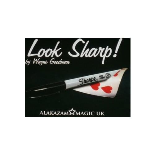Look Sharp (DVD+Gimmick) Magic Tricks Close Up Magia Marker Pen to Chosen Signed Card Magica Illusion Gimmick Props Accessary