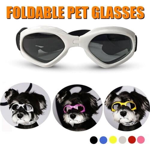 Pet dog foldable sunglasses suitable for small and medium-sized dog glasses Ski goggles wind and UV protection pet accessories