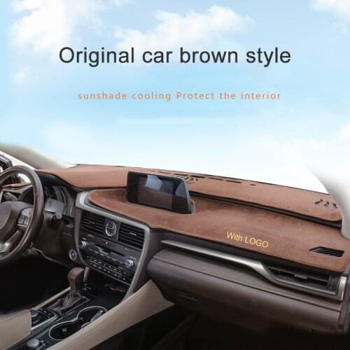 QHCP Flannel Dacron Car Dashboard Sun-resistant Mat Anti-UV Sunshade Carpets Pad Cover For Lexus RX300 200T 450H Car Accessories