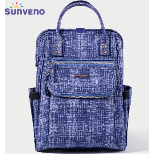 Sunveno Diaper Bag Backpack Multifunction Travel Back Pack - Insulation Bottle Holder,Back Safety Pocket