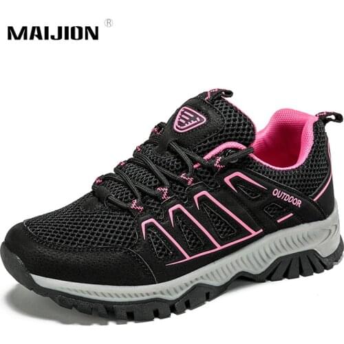 Unisex Hiking Shoes Breathable Men Women Outdoor Sneakers Non-Slip Couples Mountain Boots Trekking Climbing Camping Travel