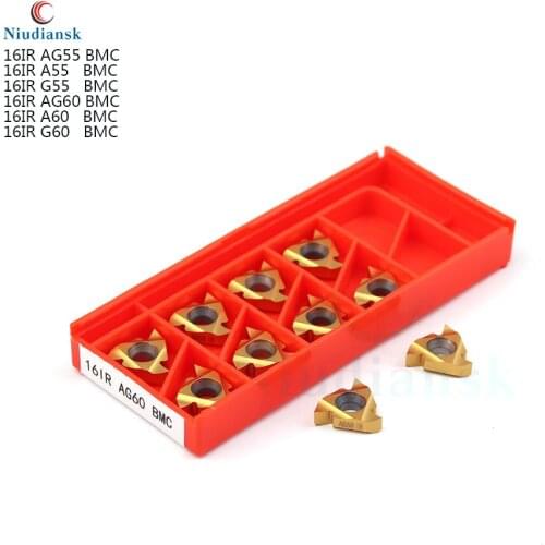 16IR AG60 A60 G60 AG55 A55 G55 BMC high quality Carbide Threaded turning tool Thread Turning Tool Blade CNC Lathe tool 16IR AG60