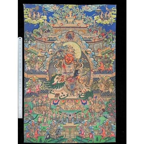 YIZHU CULTUER ART COLLECTION VINTAGE DECORATION SACRED BUDDHIST BUDDHAS THANGKA PAINTINGS