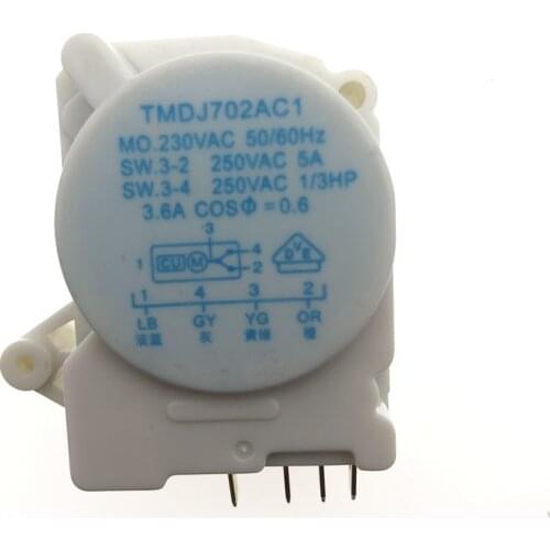 1PCS-2PCS Refrigerator Defrost Defrost Timer/Controller TMDJ702AC1 220V 50HZ Defrost Timer High quality free shipping