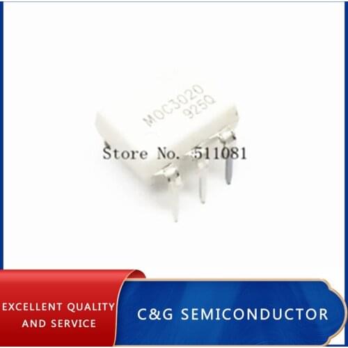 10PCS MOC3020 MOC3020M DIP-6 Optoisolators Transistor Output