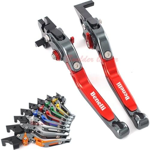 2019 Logo Benelli Red+Titanium For Benelli BN302S 502C 752S BN 2015-2018 CNC Folding Extendable Motorcycle Brake Clutch Levers