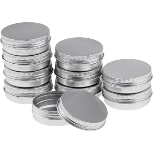 40g Silver Small Round Aluminum Metal Jar Jar Container With