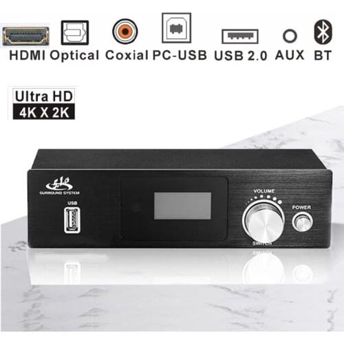 5.1CH HD Audio Decoder Bluetooth 5.0 Reciever Atmos DTS AC3 5.1ch audio HDMI-Compatible 4K 3D Converter SPDIF ARC PCUSB DAC