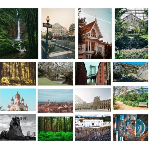 5D Diy Landscape Diamond Painting Architecture Art Picture Cross Stitch Embroidery Square Round Diamond Home Wall Decoration