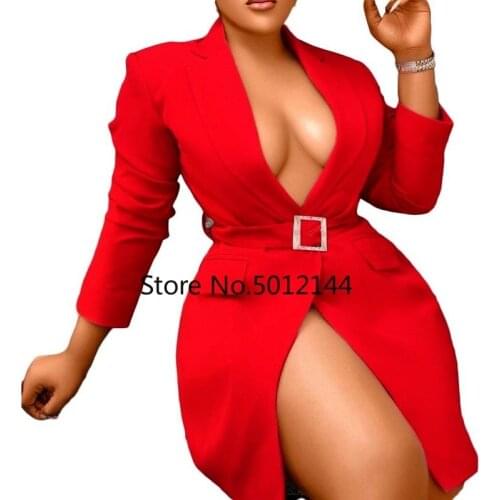 African Dresses for Women Summer African Women Long Sleeve Polyester Blue Red Dress African Clothes Women