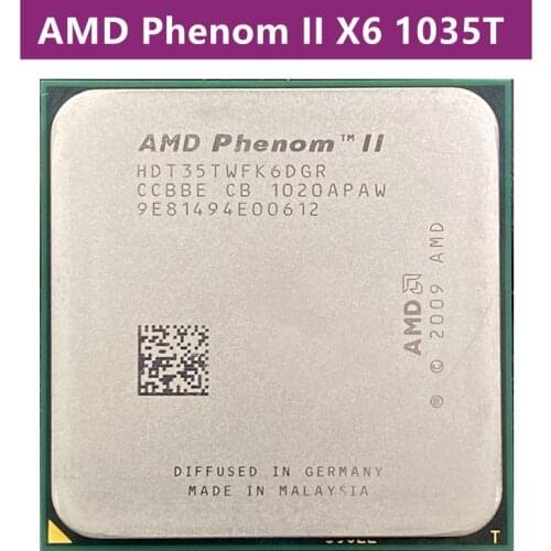 AMD Phenom II X6 1035T 2.6G Six Cœurs PROCESSEUR D'UNITÉ CENTRALE HDT35TWFK6DGR PRISE AM3