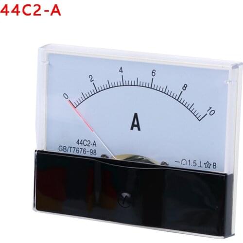 DC -50A-0-50A +-50A -10A -20A -30A -100A -150A -500A Analog Ammeter Panel AMP Current Meter Gauge 44C2 Amperimetro Amperemeter
