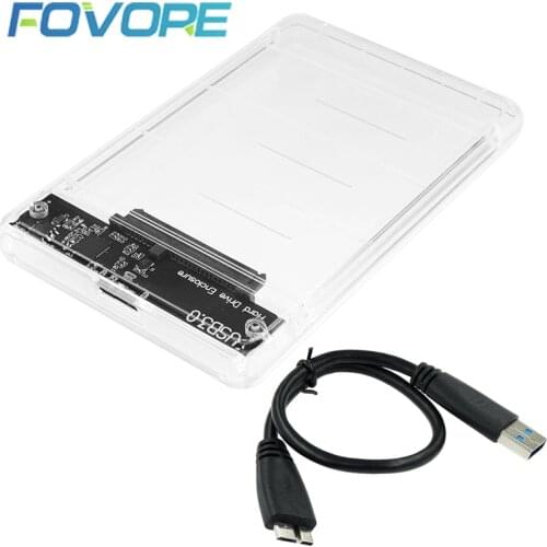 HDD Case USB 3.0 For SSD External Hard Disk Drive HDD Box Enclosure Pocket 2.5 HD Optibay SATA to USB