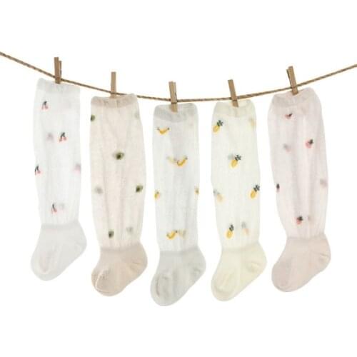 2020 New summer baby Socks Toddlers Girls Knee High socks Long Tube Soft Cotton baby Socks Knee High Socks for kids